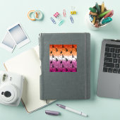 Lesbische Pride Zwarte Kat - Mystieke Heks Sticker (iPad Cover)
