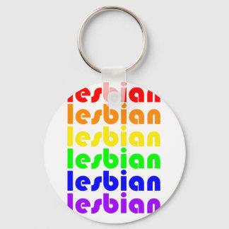 Lesbische regenboog sleutelhanger