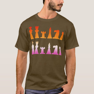 Lesbische Schaker LGBTQ LGBT Gay Pride Schaken T-shirt