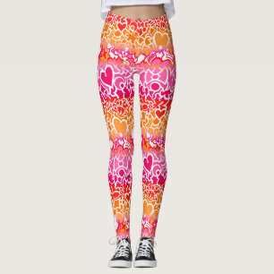 Lesbische Sunset Pride Squiggle Leggings