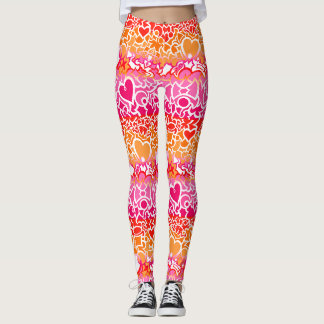 Lesbische Sunset Pride Squiggle Leggings