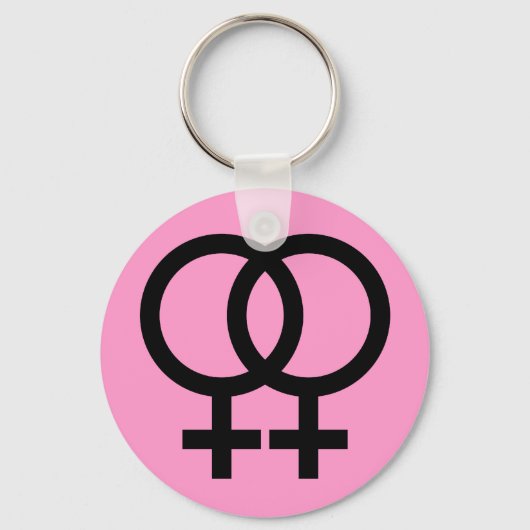 lesbische symbool sleutelhanger (Voorkant)