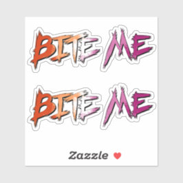 Lesbische trots bijt me sticker