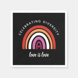 Lesbische trots: Diversity Love vieren is Love Servet
