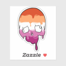 Lesbische trots druppelen schedel