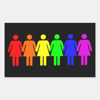 Lesbische Trots Rechthoekige Sticker