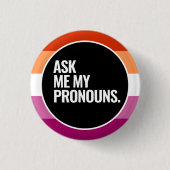 Lesbische trots ronde button 3,2 cm (Voorkant)