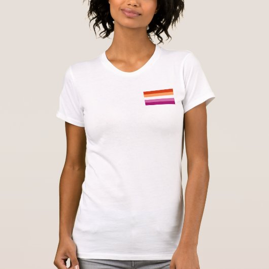 Lesbische trots t-shirt (Voorkant)