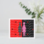 Lesbische Valentijn kaarten en geschenken Feestdagenkaart (Staand voorkant)