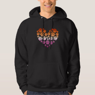 Lesbische Valentijnsdag LGBT Subtiele Cute Hond Po Hoodie