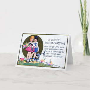 Lesbische Verjaardag die de Vintage van 1915 Kaart