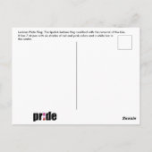 Lesbische vlag briefkaart (Achterkant)