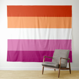 Lesbische Vlag Extra Groot LHBT Wandkleed
