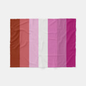 Lesbische vlag fleece deken (Voorkant (Horizontaal))