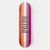Lesbische vlag Pride Skateboard (Voorkant)