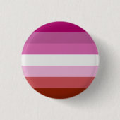 Lesbische vlag ronde button 3,2 cm (Voorkant)