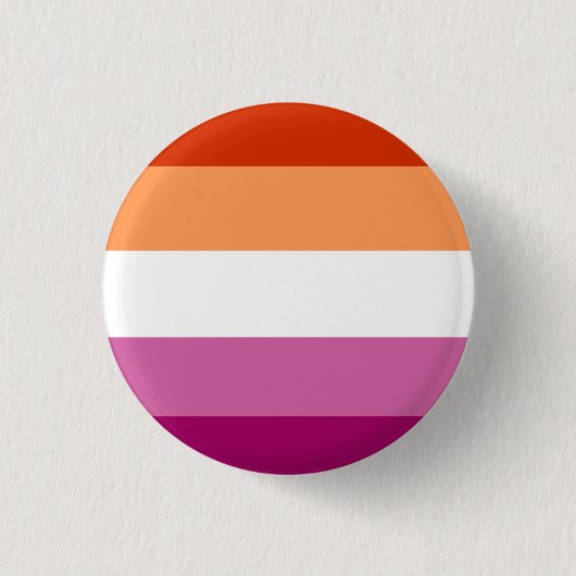 Lesbische vlag ronde button 3,2 cm (Voorkant)