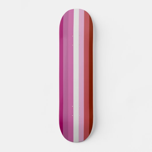 Lesbische vlag skateboard (Voorkant)