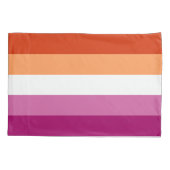 Lesbische Vlag Standaard Kussen Hoesje Kussensloop (Achterkant)