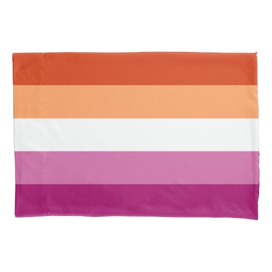 Lesbische Vlag Standaard Kussensloop (Voorkant)