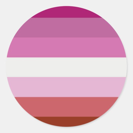 Lesbische vlag stickers (Voorkant)