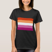 Lesbische vlag t-shirt (Voorkant)