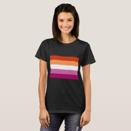 Lesbische vlag t-shirt