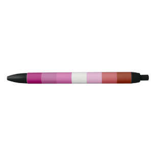 Lesbische vlag zwarte inkt pen