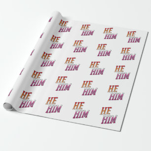 Lesbische voornaamwoorden Hij Hem Cadeaupapier