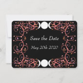 Lesbische Wiccan Wedding Save the Date Kaart (Achterkant)