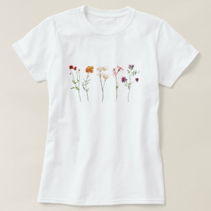 Lesbische Wildbloem Pride T-shirt