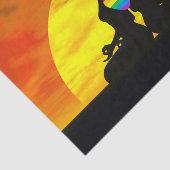 Lesbische yogo-liefde - 3D-weergave Tissuepapier (Detail)