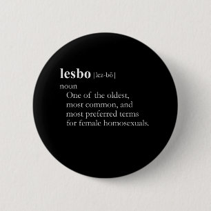 LESBO (definitie) Ronde Button 5,7 Cm