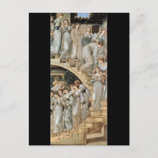 L'escalier d'or, Sir Edward Burne-Jones Carte post (Devant)