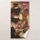L'Escroc avec l'As de Trèfle, La Tour (Serviette de bain)