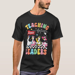 Lesgeven aan Toekomstige Leiders Groovy Leraar Ter T-shirt