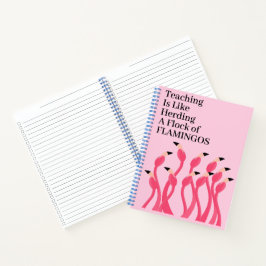 Lesgeven is als een kudde flamingo's hoeden notitieboek