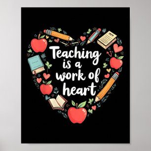 Lesgeven is een werk van hart - charmante leraar d poster