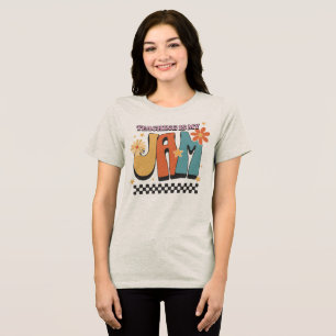 Lesgeven Is Mijn Ding Retro Leraar Tri-Blend Shirt