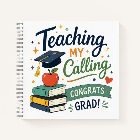 Lesgeven Is Mijn Roeping Grad Cadeau Notitieboek (Voorkant)