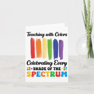 Lesgeven met kleuren Spectrum Autisme Leraar bewus Kaart