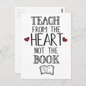 lesgeven vanuit het hart, niet vanuit het boek ler briefkaart (Voorkant / Achterkant)
