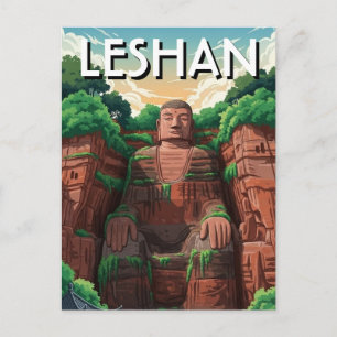 Leshan Grote Boeddha China Reizen Briefkaart