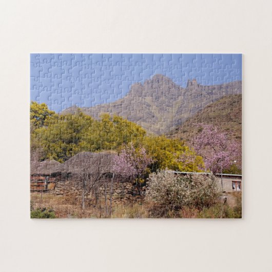 Leshoto Village Scene. Legpuzzel (Horizontaal)