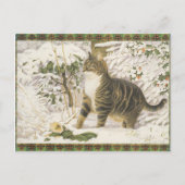 Lesley Anne Ivory Christmas Cat Carte postale (Devant)