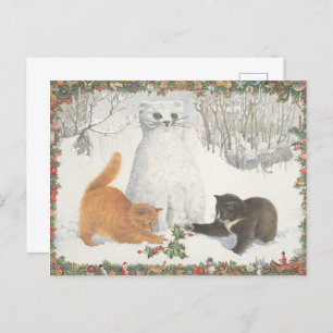 Lesley Anne Ivory Christmas Cat Carte postale