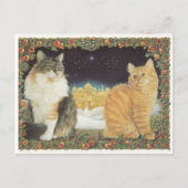 LESLEY ANNE IVORYS CHRISTMAS CARTE POSTALE CAT (Devant)