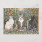 LESLEY ANNE IVORYS CHRISTMAS CAT POSTCARD BRIEFKAART (Voorkant)