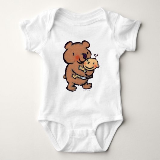 Leslie Patricelli Big Brown Beer Hug Romper (Voorkant)
