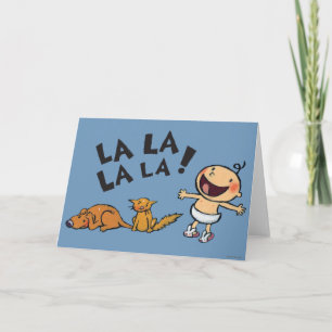 Leslie Patricelli Singing Baby met de Pantoffels Feestdagen Kaart